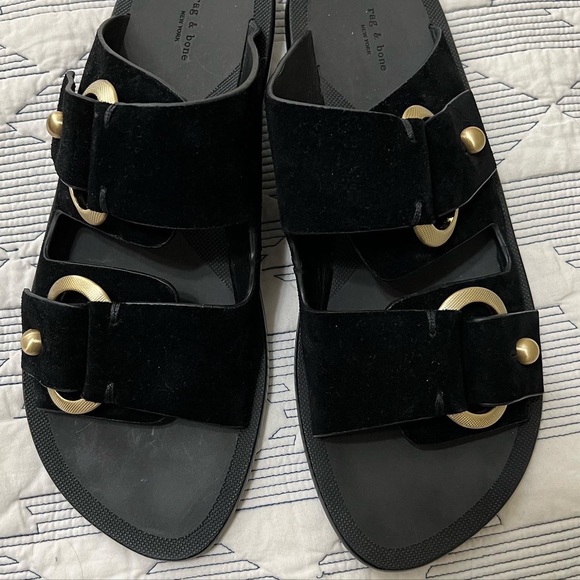 rag & bone
Arc Flat Leather suede Slides - Picture 5 of 7